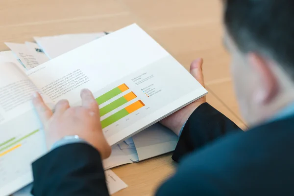 Blick in den Geschäftsbericht